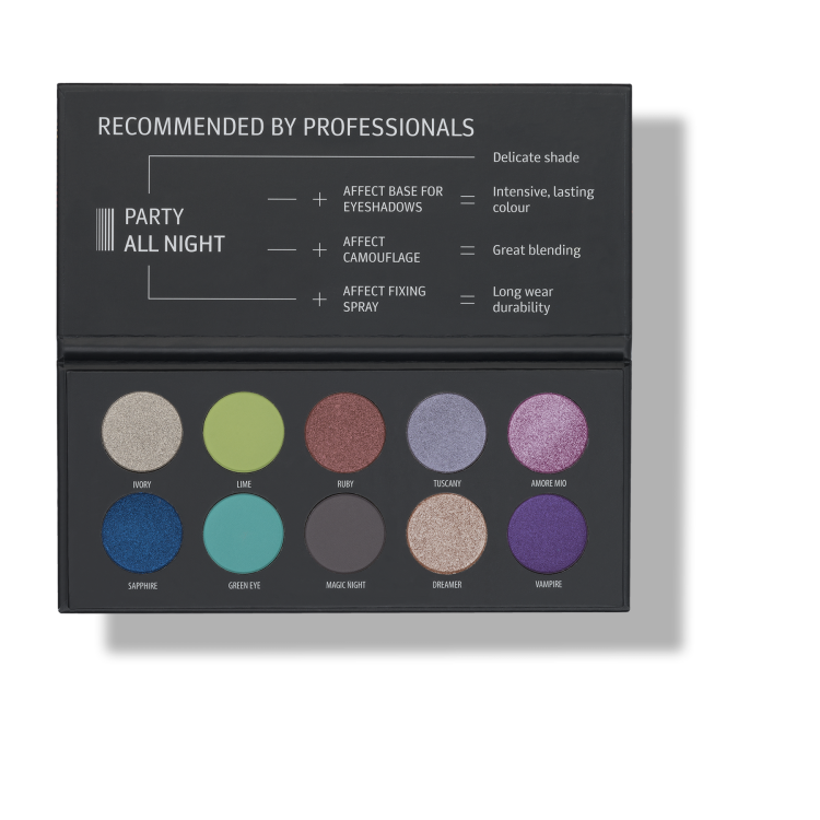 Pressed Eyeshadows Palette Party all Night_